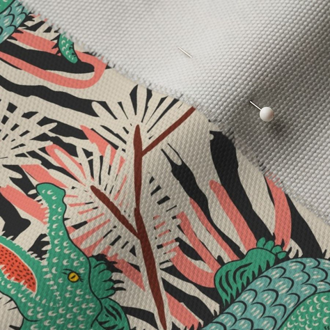 BAZAAR MAXIMA GATOR CUBE OTTOMAN