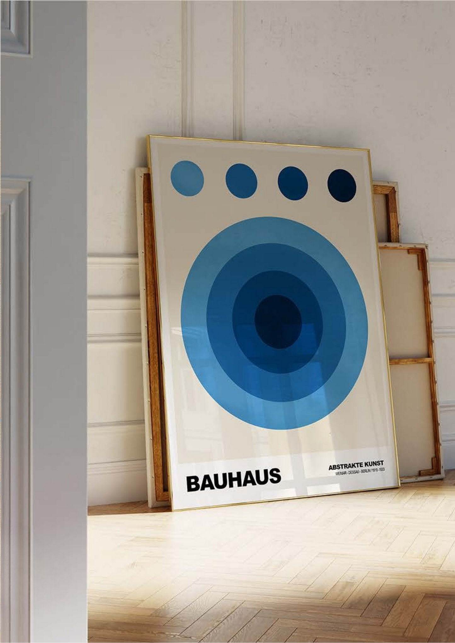BLUE TARGET ART PRINT