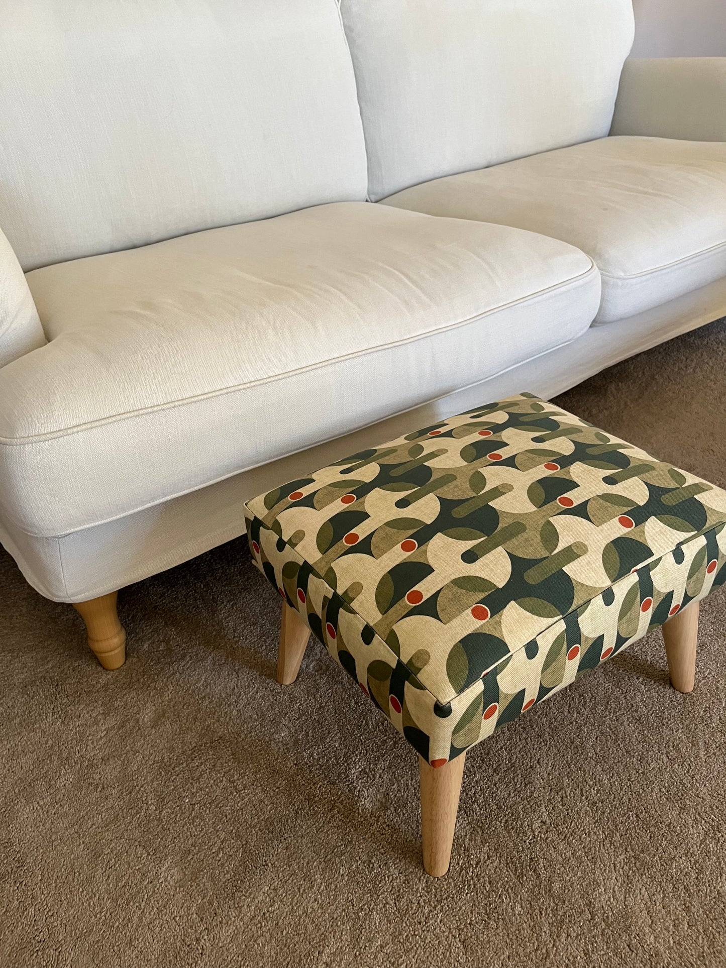 OLIVE RETRO FOOTREST