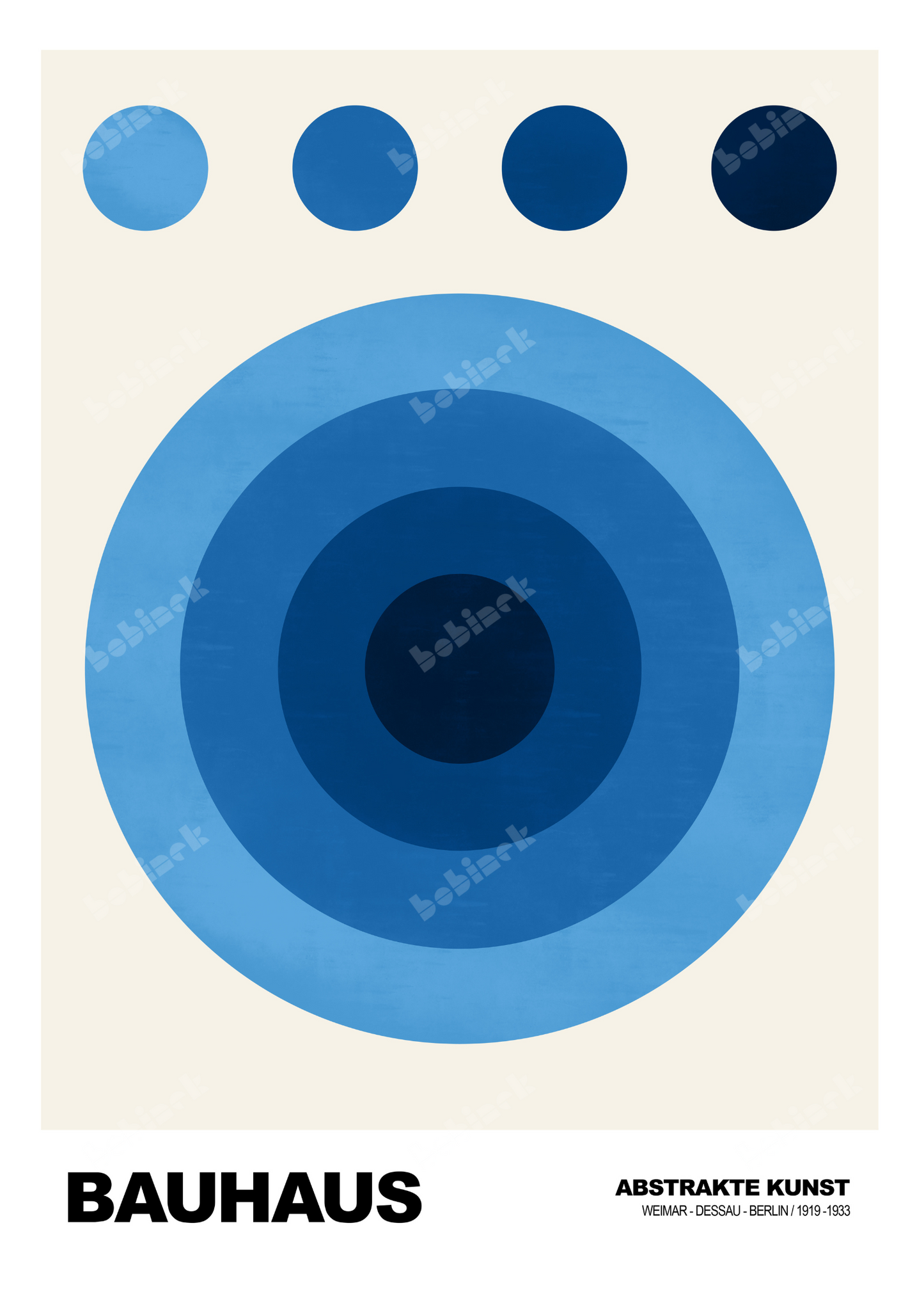 BLUE TARGET ART PRINT