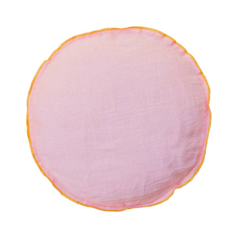 Round Cushion - Pastel Pink