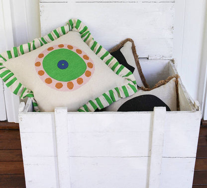 GRASSROOT FRILL CUSHION