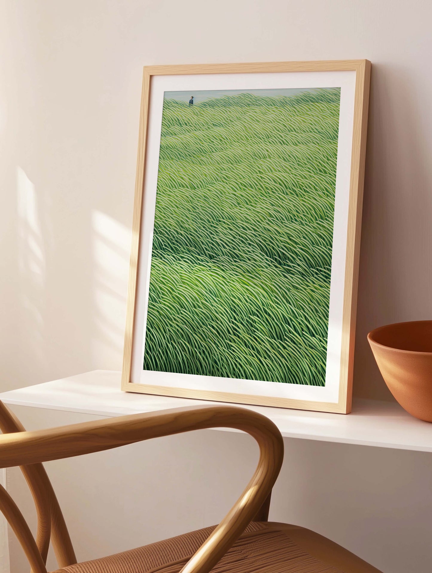 GREEN FIELD ART PRINT