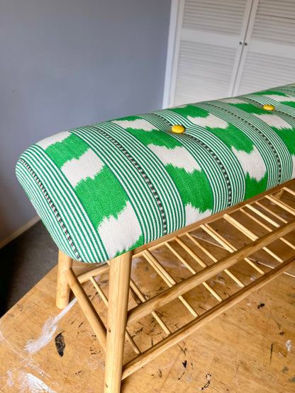 BAMBOO BENCH UPHOLSTERY WORKSHOP (with storage)