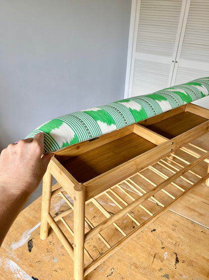 BAMBOO BENCH UPHOLSTERY WORKSHOP (with storage)