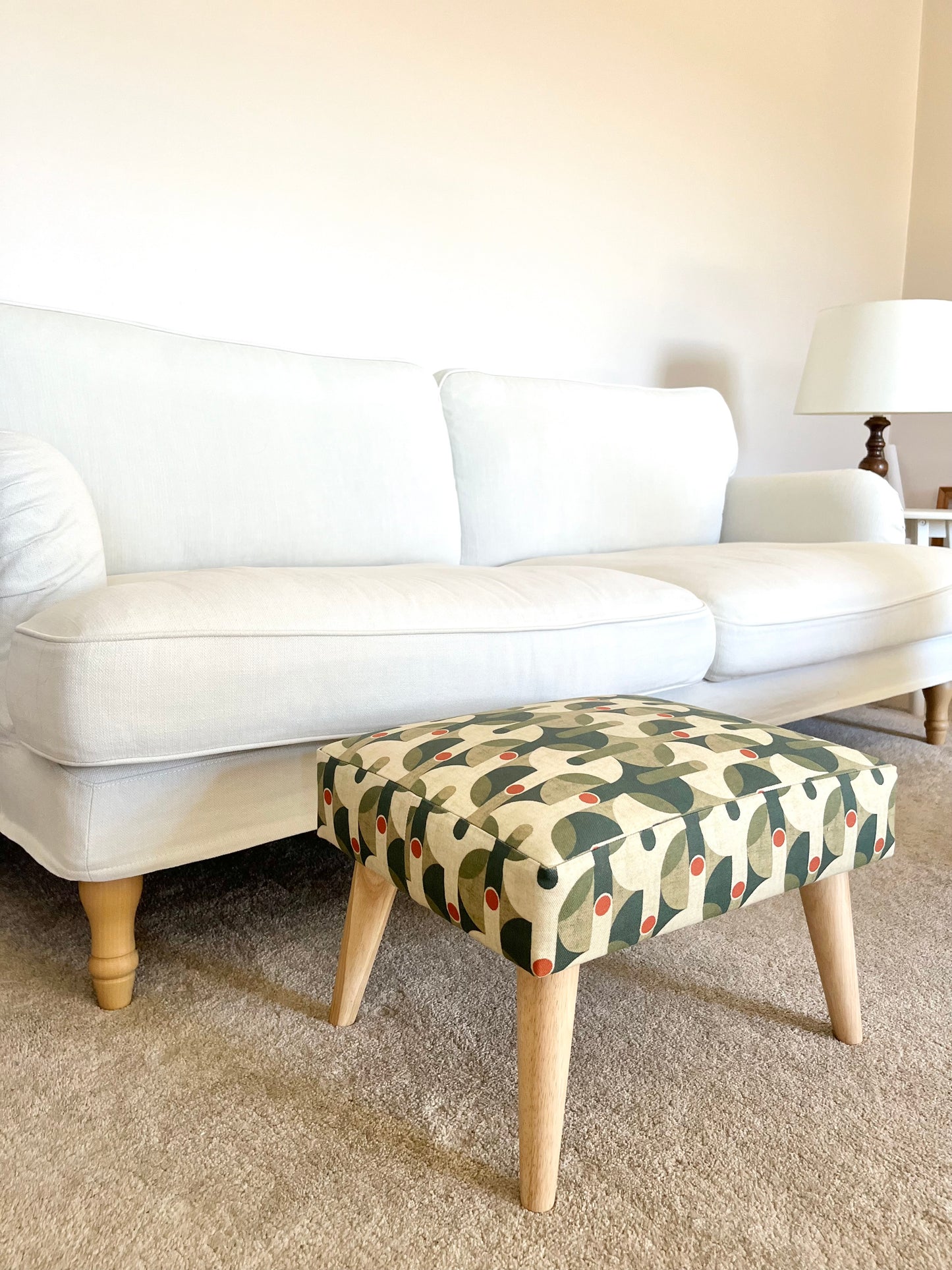 OLIVE RETRO FOOTREST