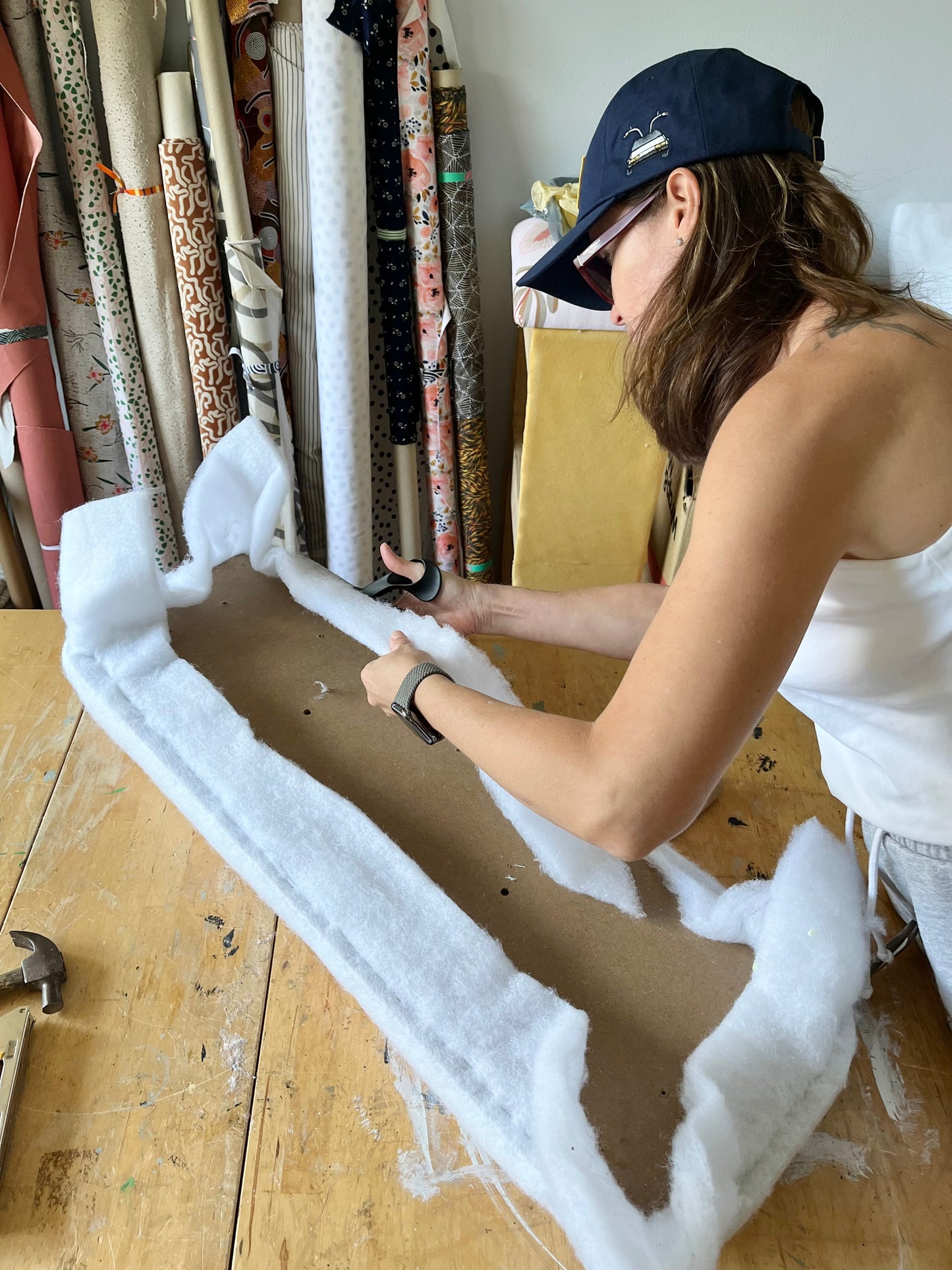 BAMBOO BENCH UPHOLSTERY WORKSHOP (with storage)