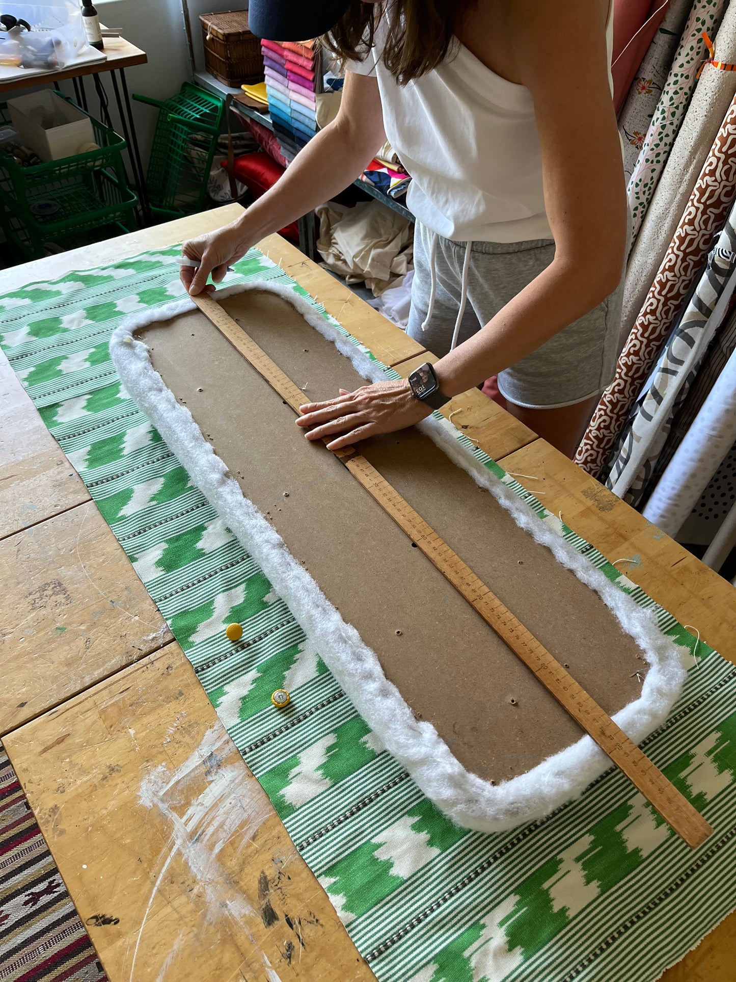 BAMBOO BENCH UPHOLSTERY WORKSHOP (with storage)