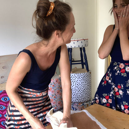 UPHOLSTERY & PAINTING RETRO FOOTREST WORKSHOP