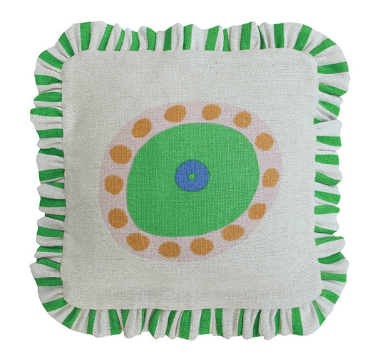GRASSROOT FRILL CUSHION